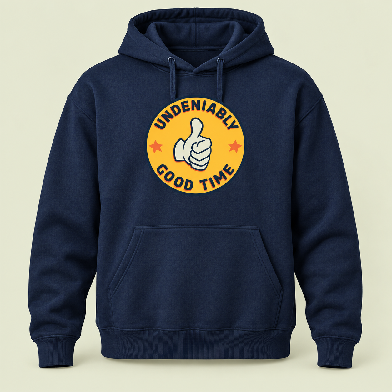 Illustrative UGT logo hoodie mockup